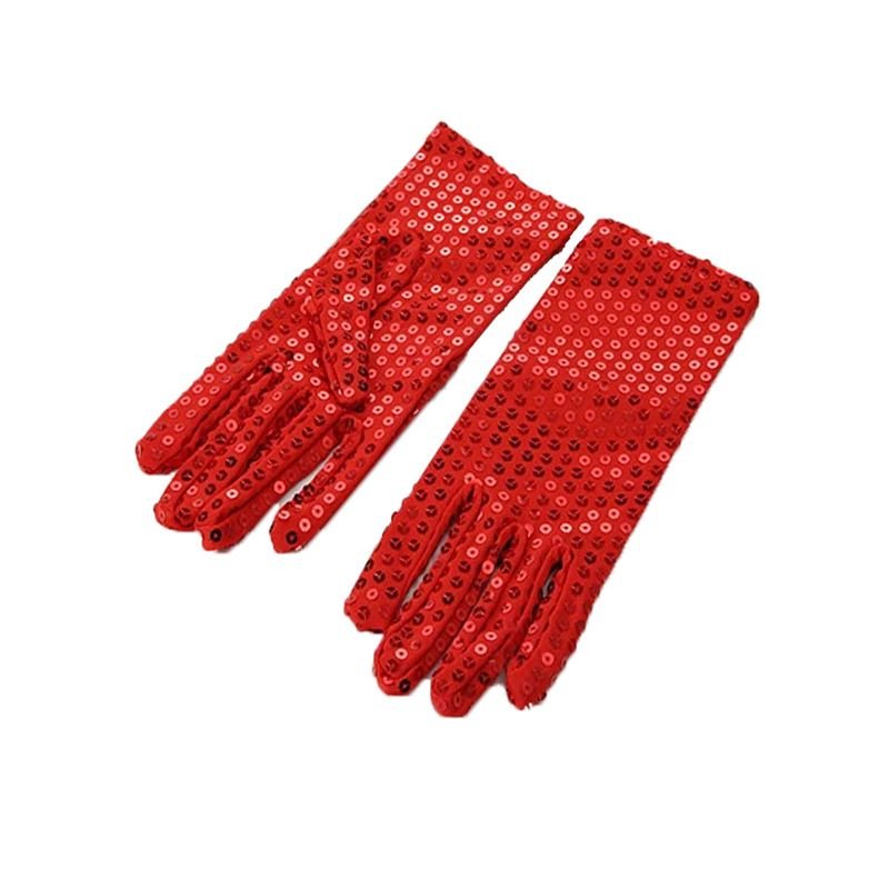 Women Fashion Stage Performance Sequin Gloves