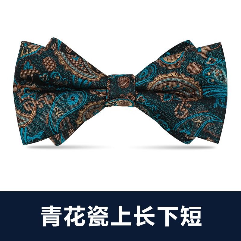 Men Simple British Style Business Dress Bow Tie