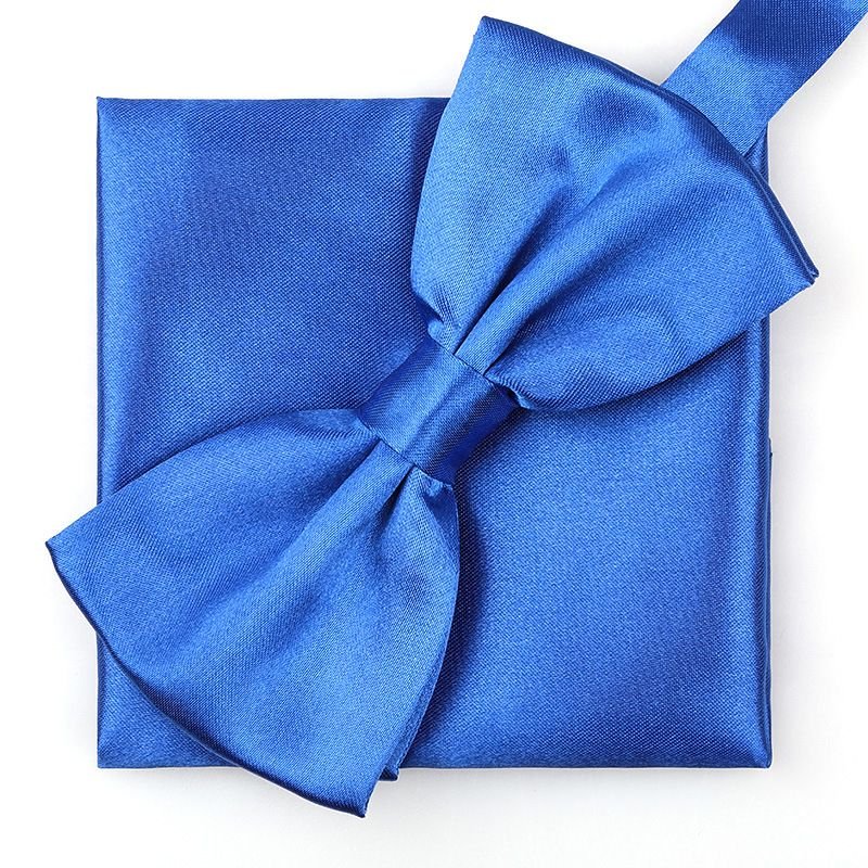 Men Fashion Business Banquet Triangle Bow Tie Pocket Towel Accessories Set