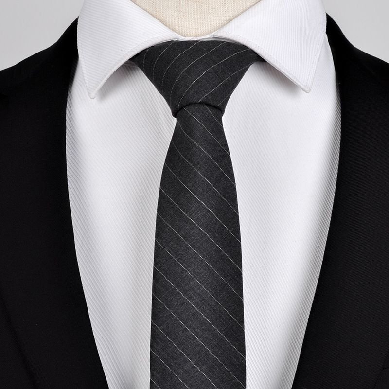 Men Fashion Monochrome Narrow Business Tie