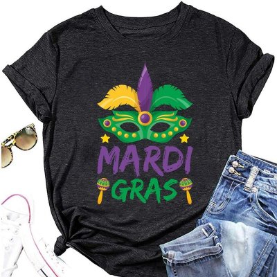 Mardi Gras Short Sleeve Festival T-Shirt