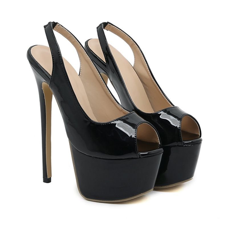 Nightclub Women Fashion Plus Size Platform Peep Toe Heeled Sandals