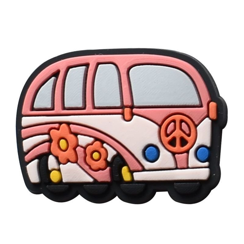 Cartoon Cute Pink Series PVC Soft Rubber Cave Shoes Decorative Accessories Shoe Buckle