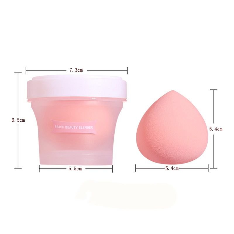 Peach Shape Candy Color Sponge Hydrophilic Non-Latex Puff Makeup Tools