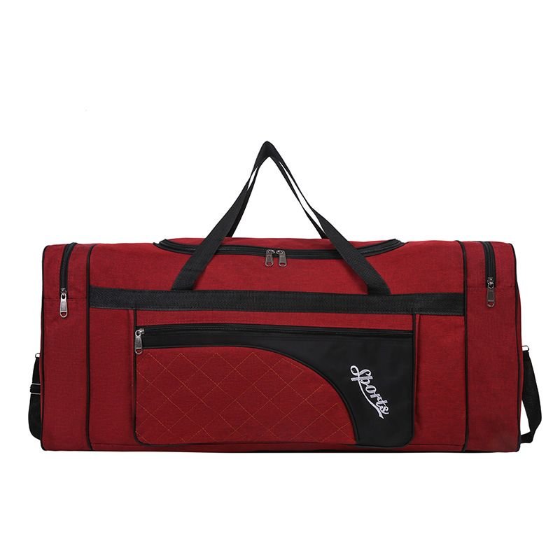 Men Leisure Sports Basic Alphabet Oxford Duffle Bag