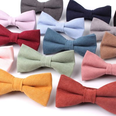 Simple Fashion Candy Color Double Bow Bow Tie