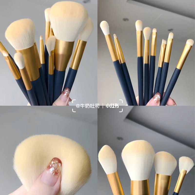 Simple Soft Hair Powder Eye Shadow Blush High Light Brush Set